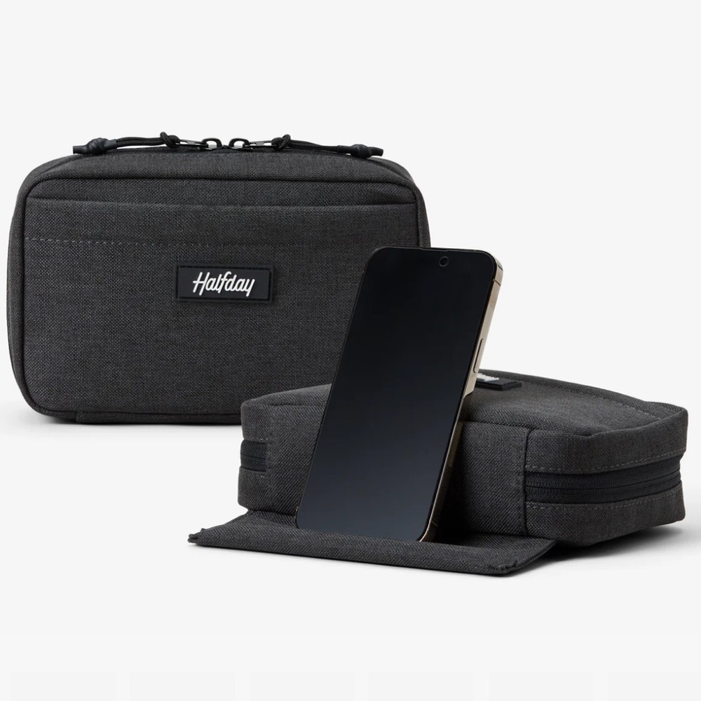 NWT Halfday Sidekick Tech Kit Travel Bag in Shadow Black